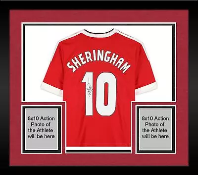 Framed Teddy Sheringham Signed Manchester United FC Home Jersey • $629.99