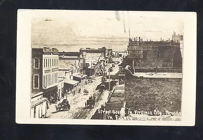 Rppc Virginia City Nevada Downtown Birdseye View Vintage Real Photo Postcard • $16.99