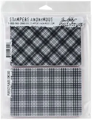 $21.94 • Buy Tim Holtz Cling Stamps 7 X8.5 -Perfect Plaid