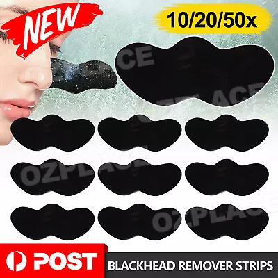 $5.95 • Buy Blackhead Remover Strips Face Cleansing Deep Pore Peel Off Sticker Acne Mask AU