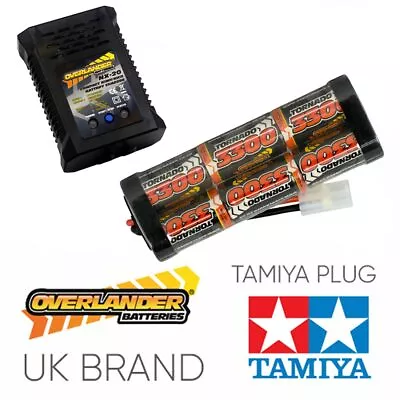 Overlander 3300mah 7.2v NiMH Battery & NX-20 2A Fast Charger - RC Car Tamiya Etc • £34.95