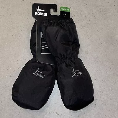 KOMBI Children's Ski Snowboard Gloves/mittens WinterWaterproofBlack Size M • $34.18