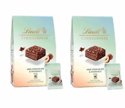 Lindt Choco Wafer Milk Chocolate & Hazelnut - Pack Of 2 • £13.66