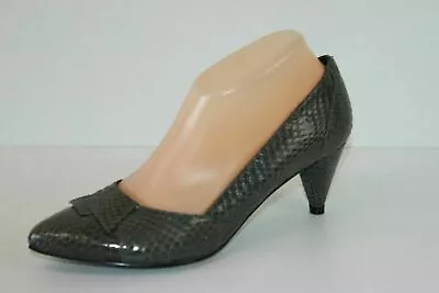 MINELLI Pumps Gray Leather T 38 NEW CONDITION • $45.68