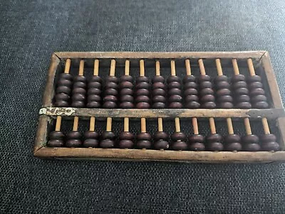 Vintage Wooden Abacus With 13 Rods And 91 Beads 12 Inches • $35