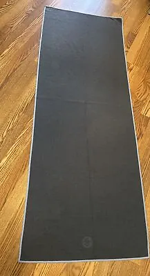 Manduka Yogitoes Yoga Mat Towel Preowned Gray Small Slit See Pics Still Good • $30