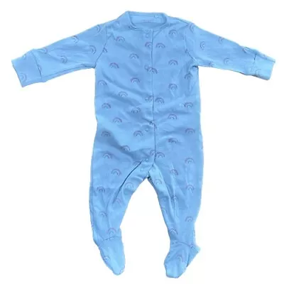 £4.95 • Buy Baby Babygrow Sleepsuit All-In-One Rompers Nightwear Boys Girls Long Sleeve Cute