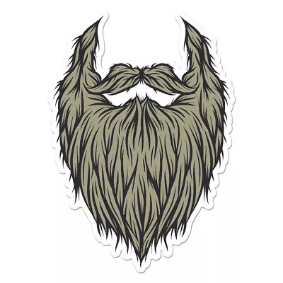 Beard Mustache Vinyl Decal Sticker - Ebn11462 • $5.07