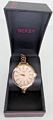 Sekonda Seksy Wrist Watch Quartz Watch Elegant Strap Ladies Gold Color Girl Love • £19.99