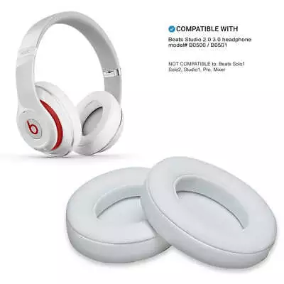 White | New Soft Replacement Ear Pads For Beats By Dr. Dre Studio 2.0 3.0 Wir... • $12.98