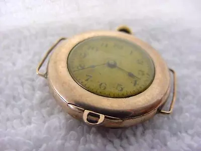 Vintage GOLD FD Antique WWI World War I Military Unusual WALTHAM TRENCH Watch • $19.99