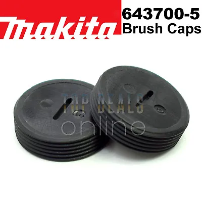 Genuine Makita GA9020 GA9020S GA9040S GA9050 Carbon Brush Caps Holders 643700-5 • £4.49