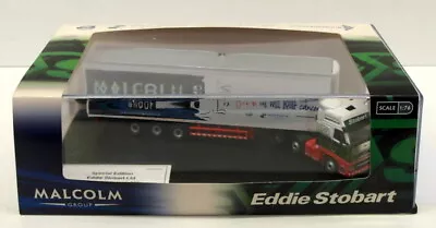 Oxford Diecast 1/76 Scale VOL02FR - Eddie Stobart Volvo Fridge Trailer - Malcolm • $49.77