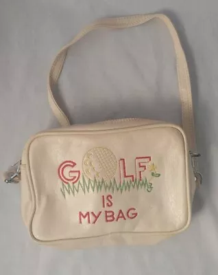 Vintage 1970's BJ Designs  Golf Is My Bag  Crossbody Purse/Golf Ball Bag • $34.21