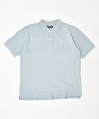 KAPPA Mens Polo Shirt XL Blue Cotton ON05 • £5.03