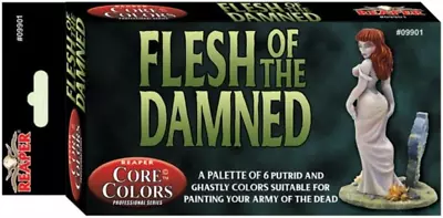 Flesh Of The Damned Undead Skin Set Acrylic Master Series Hobby Paint Reaper Min • $30.82