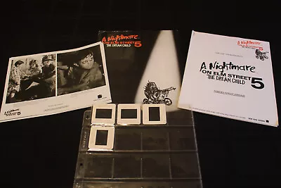 NIGHTMARE ON ELM STREET 5 1989 Press Kit PHOTOS + 35mm FILM SLIDES Promo HORROR • $150