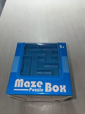 Mind-Bending Money Maze Puzzle Box - Challenging Gift For Kids And Adults - Blue • $12.99