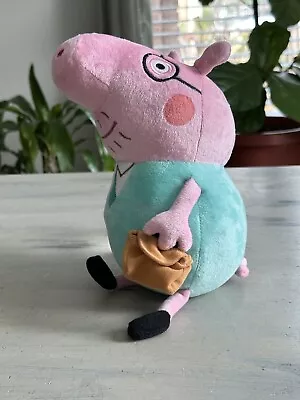 Peppa Pig Daddy Pig 9” Plush Soft Toy Stuffed Animal Stuffed Plush Mint • $7