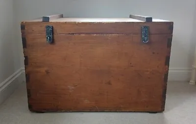 Large Wooden Chest/Trunk Toy Box Tool Storage • £45