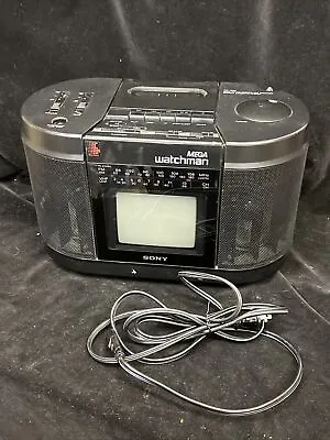 Sony Mega Watchman FD-555 Boombox Cassette / TV / Radio Player *Tested Works* • $14.95