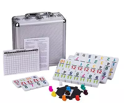 Doublefan Mexican Train Dominoes With Color NumbersDouble 12 Numerical Domino G • $33.18