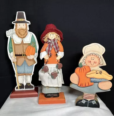 Vintage Thanksgiving Decor Pilgrim Family • $14.95