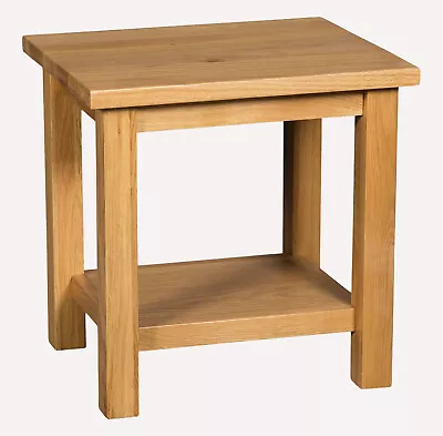 Small Oak Side Table | Wooden End/Lamp Table | Bedside Cabinet | Nightstand • £79.99