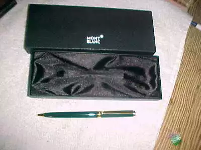 Mont Blanc  Noblesse Oblige  -  Green Ballpoint Pen  -  Mint In Box - Beautiful • $215