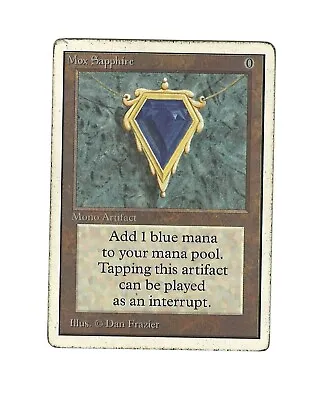 MTG Bling - Reserved List Power 9 - Mox Sapphire - Unlimited - P4 [See Scans] • $3699.99