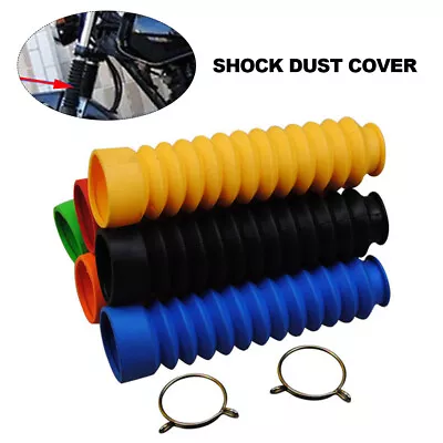 2Pcs Motorcycle Protector Front Fork Cover Protector Gator Boot Shock Dust Cover • $11.17