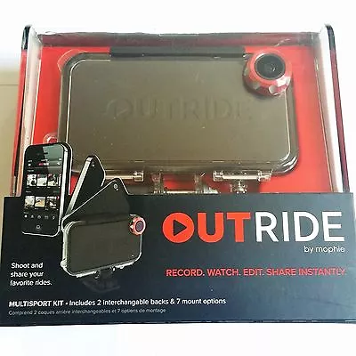 Brand New Mophie Waterproof Outride Case For IPhone 4/4S Multisport Kit- Black • $19.99