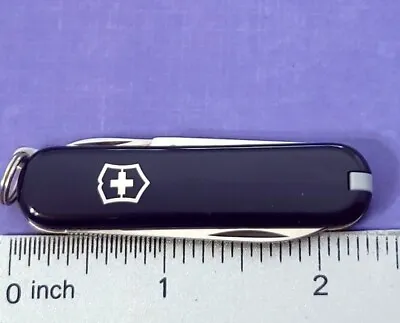 VICTORINOX Knife Switzerland SWISS ARMY CLASSIC Mini Multi Tool Black • $15.29