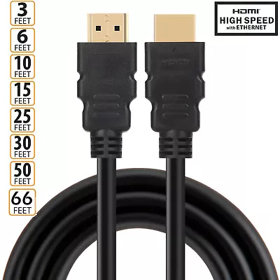 0.5m 1m 1.5m 2m 3m 5m 8m 10m 12m 15m 20m 24K Gold Male Hdmi Splitter 1.4 Cable • $9.49