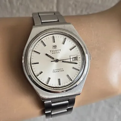 Vintage TISSOT Seastar Men's Automatic Watch Date Cal.786-2 Swiss Made 1972 • $385
