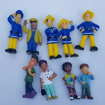 Fireman Sam Mini Figures  X9 (2 1/2 ) Prism 2009 Toy Fire Man • $15.99