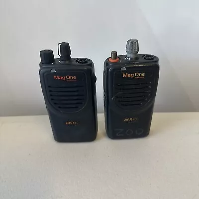 Pair Of Motorola BPR40 BPR 40 150-174 MHz VHF 8 Channel  AAH84KDS8AA1AN MAG ONE • $59.99