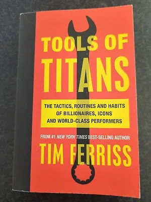 $24 • Buy Tools Of Titans Non-Fiction Paperback Book Timothy Ferriss Personal Development