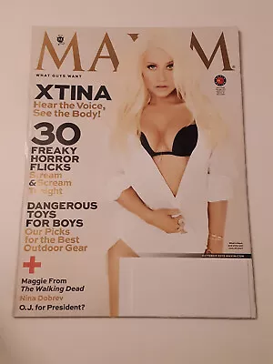 Maxim Magazine #187 October 2013 Christina Aguilera • $10