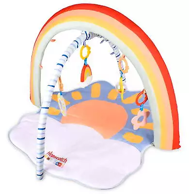 Hopscotch Lane Rainbow Activity Gym - Tummy Time Play Mat Musical Hanging Toys • $28.79