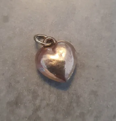 9ct Rose Gold Puffed Heart charm • £45