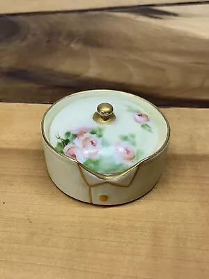 Antique R.C. ROSENTHAL Bavaria Hand Painted Rose Flower Porcelain Trinket Box • $25