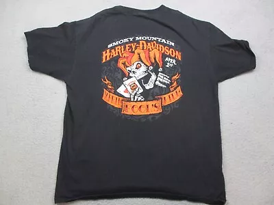 Harley Davidson Shirt Adult Extra Large April Fools Ride Smoky Mountain Skull • $24.99