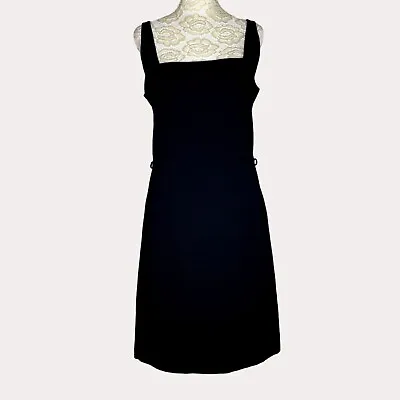 Mango Suit Sheath Dress Square Neck Sleeveless Black M Am • $20