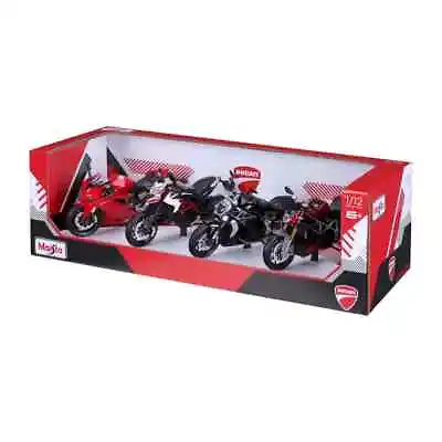 Maisto 1:12 Scale Highly Detailed Motorcycles: Ducati 4 Pack (6+ Years) • £46.19