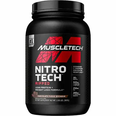 $11 • Buy MuscleTech FID31231 Nitro-Tech Ripped Weight Loss Protein Powder - 2lb