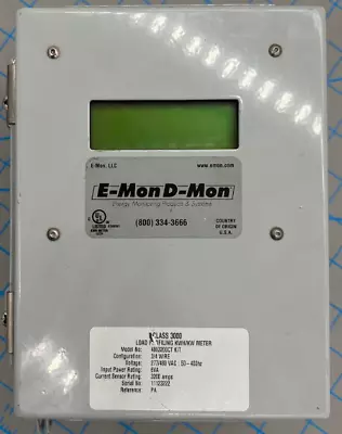 E-Mon D-Mon 4803200CT 3200A 277-480VAC 50-400Hz 3-4 Wire Load Profiling Meter • $72.60