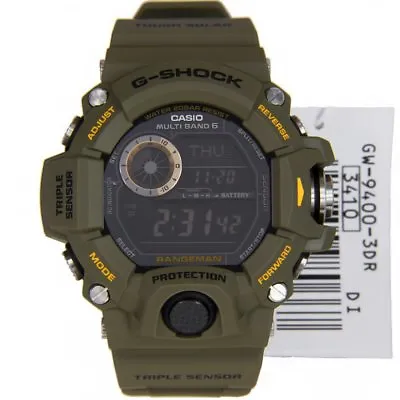 G-SHOCK RANGEMAN GW9400-3 Military Green Triple Sensor Solar Digital Watch  • $249.99