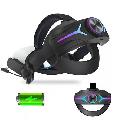 $78.99 • Buy For Meta Oculus Quest 2 VR With Battery Head Strap Band Virtual Reality Headset
