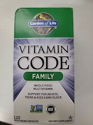 Garden Of Life Vitamin Code Family 120 Capsules  05/2024 • $20